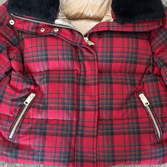 NB Series by Nicole Benisti Red and Black Plaid Puffer Jacket - Picture 7 of 13